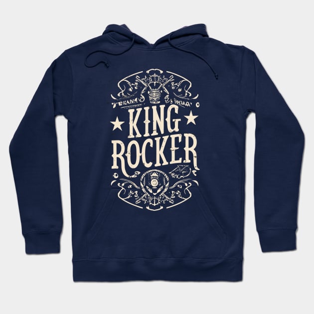 Kingrocker vintage whiskey Hoodie by Kingrocker Clothing